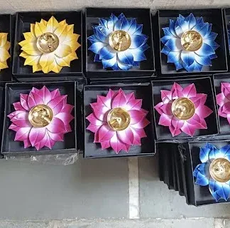 6" Lotus Brass Diya