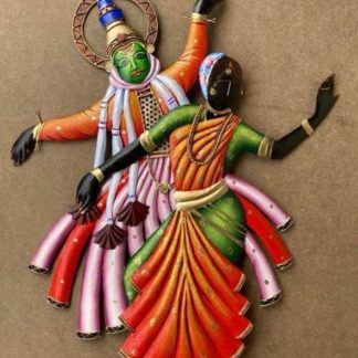 Handcrafted Kathakali Dancer Metal Wall Art